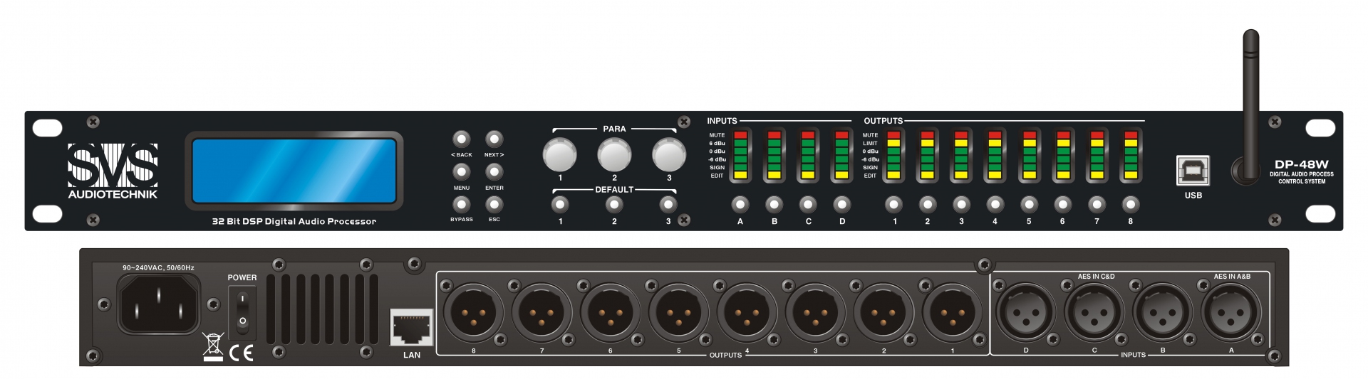 SVS Audiotechnik DP-48W Цифровой процессор: 4 входа 8 выходов в Рязани