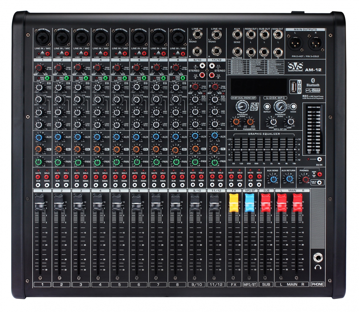 SVS Audiotechnik mixers AM-12 Микшерный пульт аналоговый, 12-канальный в Рязани