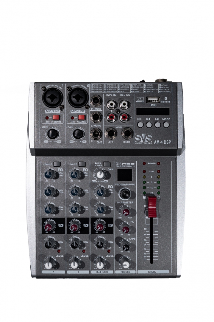SVS Audiotechnik mixers AM-4 DSP Аналоговый микшерный пульт, 4-канала в Рязани
