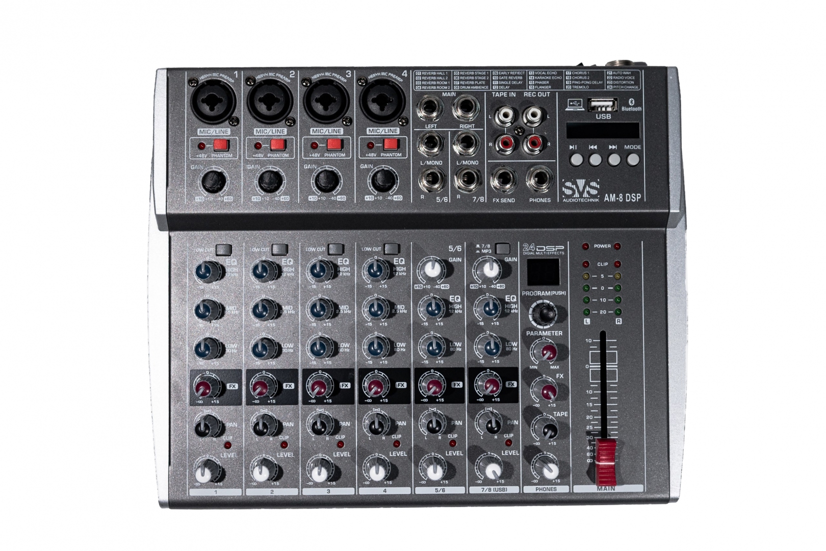 SVS Audiotechnik mixers AM-8 DSP Микшерный пульт аналоговый, 8-канальный в Рязани